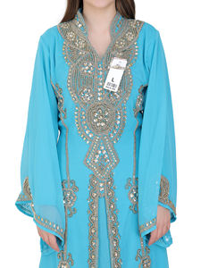 Abaya Musulmana para Mujer, Estilo Nuevo, Ligera, de Georgette, para Primavera, Eid y Fiestas, Envío Inmediato, Gran Venta - Product Image 6