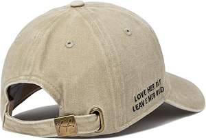 หมวกเบสบอลผ้าคอตตอนใส่ได้ทั้งชายและหญิงคุณภาพสูงสไตล์สตรีทหมวกพ่อเย็บปะติดปะต่อกันปักด้วยมือนักวิ่งแนวสปอร์ตไม่มีโครงสร้าง - Product Image 3