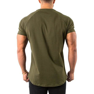 เสื้อยืดแฟชั่นทรงสลิมฟิตสำหรับฤดูร้อน ป้ายกำกับสั่งทำ ผ้าคอตตอนหนา เสื้อยืดผู้ชาย 100% ผ้าฝ้าย เสื้อยืดผู้ชายทรงหลวม - Product Image 2
