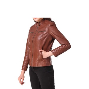 Chaqueta de piel sintética holgada Vintage para mujer, chaqueta de motociclista Retro con cremallera informal de invierno de calle alta bajo tu etiqueta - Product Image 4