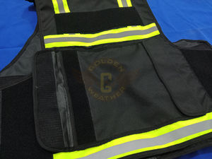 เสื้อกั๊กนิรภัยสำหรับมือจับสุนัขยุทธวิธีออกแบบให้มองเห็นได้ชัดเจนมีซิปด้านหน้าปรับแต่งโลโก้ได้ตามต้องการ - Product Image 4