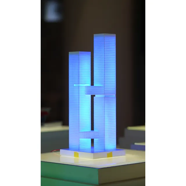 SoonSer layanan cetak 3D plastik disesuaikan Model tampilan etalase bangunan arsitektural cetak 3D