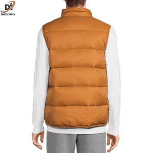 Chaleco acolchado de invierno para hombre de alta calidad, transpirable, largo, sin mangas, bordado 3D, 100% algodón, sencillo, único - Product Image 3