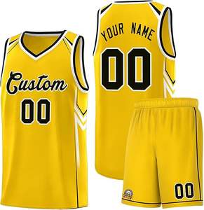 Ensemble d'uniformes de maillot de basket-ball professionnel personnalisé concevez vos propres vêtements de basket-ball imprimés pour hommes - Product Image 1