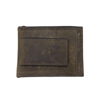 Nouvelle arrivée de portefeuille en cuir pour hommes Porte-cartes multi-cartes à la mode avec pince à billets magnétique