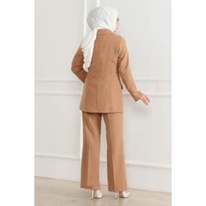 Conjunto Casual de Tres Piezas para Mujer Taba con Chaqueta Deportiva, Estilo Midi, para Verano, Talla XL, por Encima de la Rodilla - Product Image 4