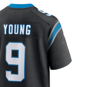 2025, venta al por mayor, camiseta de fútbol americano para hombres, 100% poliéster personalizado, camiseta de equipo de alta calidad con mangas cortas - Product Image 3