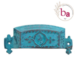 Poignées et poignées en céramique de vente chaude en fonte de couleur turquoise pour armoires de cuisine commodes et armoires - Product Image 1