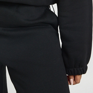 Sweat-shirt surdimensionné pour les acheteurs en gros avec logo personnalisé / Prix bas avec fermeture éclair, manches longues et col montant - Product Image 3
