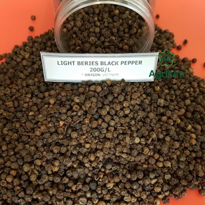 Poivre noir d'origine vietnamienne, léger et fruité |   Norme d'exportation propre |   Mélanges d'épices brutes en vrac de petite taille, huile essentielle, marque AGRIKIM - Product Image 2