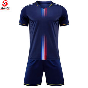Factory Direct Supply 100% Sublimated Polyester Short Sleeve <b>Soccer</b> Uniform Set Customizable Stretch Breathable New Style - Product Image 1