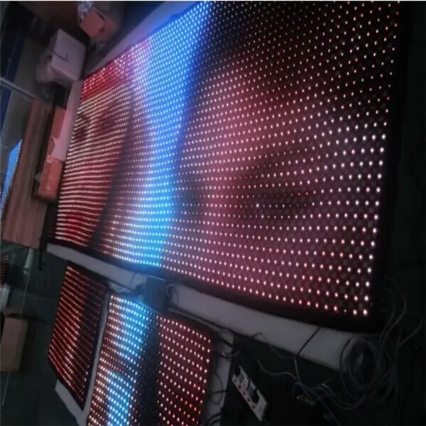 쇼 led 애니메이션 하이브리드 자외선 방지 활성 색상 보정 화이트 밸런스 조정 P100 led 비디오 커튼