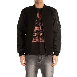 Chaquetas Bomber para hombre con cuello Mandarín de diseño único-Lona antibacteriana Estilo de calle principal con logotipo frontal - Product Image 1