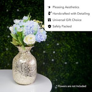 Decorative Heavy-Duty Metal Flower Vase Elegant Home Office Tabletop Decor High Polished Handmade Flower Vase - Product Image 5