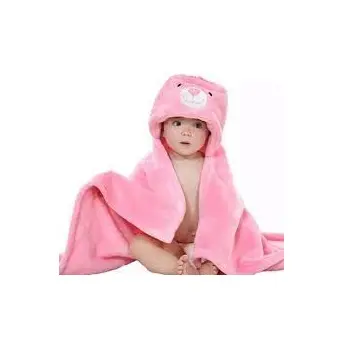 Serviette de bain en molleton pour bébé, serviette à capuche, poncho prêt à l'emploi, peignoir absorbant, produits pour bébé et enfant, 70x140 cm, 320 grammes/pièce