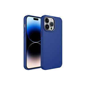 Funda de Silicona de Lujo Antihuellas MYST Serie Luna para iPhone 14 Pro, Diseño de Marco y Botones Metálicos con Estilo Ins - Product Image 1