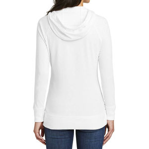 Sudadera con Capucha de Primera Calidad para Mujer, 100% Algodón, Color Sólido, Gruesa, Ajustada, con Cierre, Personalizada, de Alta Calidad, Tallas Grandes - Product Image 2