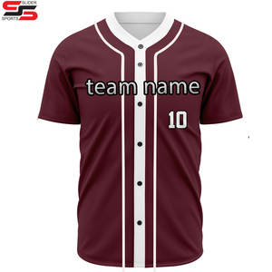 Camiseta de béisbol personalizada por sublimación de hombre a la moda OEM personalizable en blanco a precio barato al por mayor con su propio logotipo personalizado - Product Image 3
