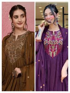 Esta temporada festiva lanzamos un hermoso conjunto de pantalones Kurti para hermosas damas impresionante atuendo perfecto para la Oficina - Product Image 4