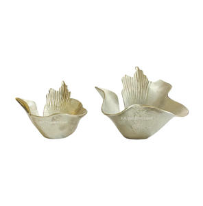 Hôtels Nouveaux bols de chocolat faits à la main couleur argent bol de table pour salade et bonbons et noix pour la décoration du Ramadan Offre Spéciale - Product Image 5