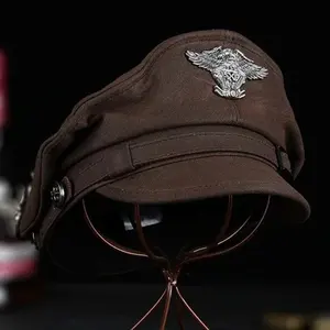 High Quality Official Uniform Cap with Structured Brim and Optional Gold or Silver <b>Braided</b> <b>Cord</b> - Product Image 2