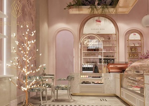 Estante creativo de madera para pan, soporte de exhibición, servicio de diseño 3D, vitrina de cristal para almacenamiento y exhibición de pan y pastelería - Product Image 6