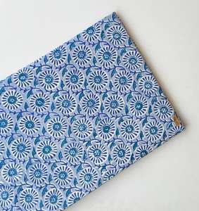 ผ้าฝ้ายเนื้อผ้าระบายอากาศได้ดีจาก100% ผ้าฝ้ายทำมือพิมพ์ลายบล็อกเป็นมิตรต่อสิ่งแวดล้อมแบบดั้งเดิมมรดกทางวัฒนธรรม - Product Image 2