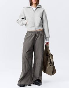 Sudadera con Capucha y Cremallera para Mujer, Diseño Clásico Sólido, Sudadera con Capucha y Cremallera para Mujer, Corte Ajustado Informal - Product Image 6