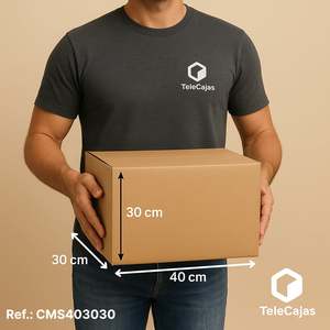 Robust 40x30x30 cm Cardboard <b>Boxes</b> with Handles for Moving or Shipping Clothing Organizer for Books Magazines <b>Clothes</b> - Product Image 3