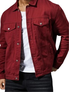 Chaqueta Vaquera Negra Premium para Hombre, Transpirable, Resistente al Viento, 100% Algodón, Ropa Exterior Informal, Personalizable, Elegante, Moderna, al por Mayor - Product Image 4