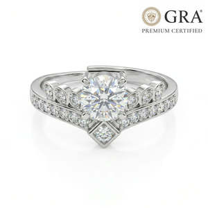 Bague solitaire aigle en argent 925 avec diamant moissanite de 0,8 carat taille unique pour femme - Product Image 4