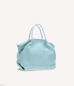 Sac à main vintage en cuir turquoise pour femme, sac à bandoulière souple et décontracté, sac à main convertible, sac à bandoulière, sac fourre-tout bleu menthe, cuir véritable, tendance - Product Image 5