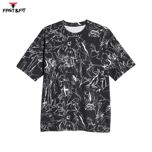 Vente chaude Dernière Conception Surdimensionné Coton Fait Sur Mesure 100% coton T-shirt pour hommes Offre Spéciale Nouveau Style Hommes T-shirt à Vendre - Product Image 4