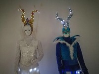 Costumes LED Lumineux pour Hommes Adultes : Tenues Robotiques pour la Danse, les Fêtes, les Boîtes de Nuit et les Performances Scéniques DJ