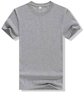 T-shirt publicitaire en coton pur avec logo personnalisé OEM, col rond, respirant, manches courtes, vêtements de travail, taille européenne plus - Product Image 6