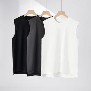 เสื้อกล้ามสำหรับผู้ชายเสื้อแขนกุดพิมพ์ลายโลโก้ขนาดพิเศษเสื้อกล้ามสำหรับเล่นยิมฟิตเนสผ้าคอตตอนปรับแต่งได้ - Product Image 1