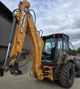 CASE 575N Backhoe Loader Extendahoe Utility Loader Enclosed Cab Construction Equipment - Product Image 5
