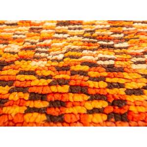 พรมขนสัตว์ถักมือสีเบจและสีน้ำตาล รุ่น Paem-683 ลายแบบนามธรรม สำหรับห้องนั่งเล่น ทางเข้าบ้าน ห้องโถง และห้องนอน - Product Image 3