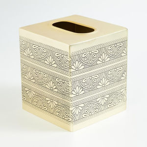 Porte-boîte à mouchoirs en métal massif en laiton boîte à mouchoirs forme carrée porte-serviettes pour comptoir de salle de bain décor de bureau à domicile - Product Image 3