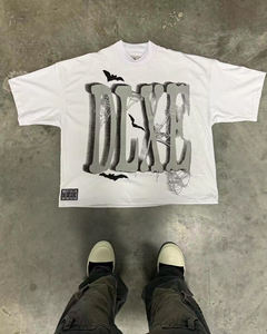 Camiseta de lavado ácido impresa Digital personalizada de fábrica, camisetas bordadas desgastadas Vintage de algodón pesado para hombre - Product Image 6