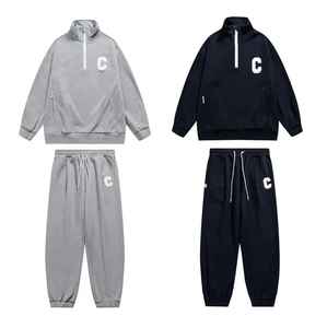 Nueva colección de talla grande para hombre, ropa ajustada con capucha para correr, logotipo personalizado, manga larga, trajes a rayas, chándal para invierno - Product Image 1