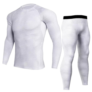 Survêtement de compression haute performance, impression personnalisée OEM, tissu en spandex respirant, vêtements de sport athlétiques, vente en gros, livraison rapide - Product Image 1