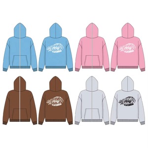 <b>IRON</b> ELEPHANT Custom Logo <b>Men's</b> Full Face Zip-Up Hoodie Hip Hop Style Knitted Weave Anti-Shrink Embroidered Hoody Design - Product Image 6