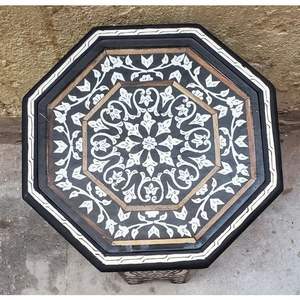 Meubles en incrustation d'os Armoire à incrustation d'os véritable de design moderne avec 7 tiroirs pour armoire à incrustation d'os de salon par gm impex - Product Image 1