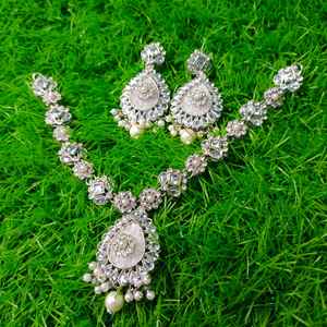 ชุดเครื่องประดับสร้อยคอเจ้าสาวแบบยาวสำหรับงานแต่งงานและงานเลี้ยงชุดเครื่องประดับสำหรับงานแต่งงาน - Product Image 2