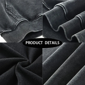 Sudadera con Capucha y Cremallera Bordada con Lavado Ácido OEM, 100% Algodón, Ropa Casual de Otoño, Estilo Urbano Vintage, Disponible en Todos los Colores - Product Image 6
