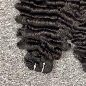 Extensiones de pelo ondulado color negro envío rápido paquetes de pelo rizado birmano de trama natural al por mayor - Product Image 6