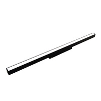 Système d'éclairage moderne 24W noir LED avec diffuseur magnétique corps en aluminium COB 48V DC Installation facile pour la maison de bureau