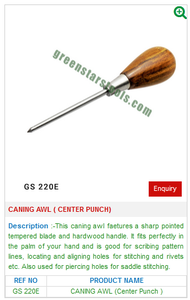 GREEN STARS SA PVT LTD GS 220E Punzón de caña de acero y metal (punzón central) Herramientas y accesorios de banco para creación de joyas - Product Image 2