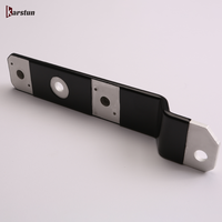 Barre de Busbar en Cuivre Isolée en PVC, Poinçonnée et Pliée sur Mesure, pour Panneaux Électriques et Distribution d'Énergie